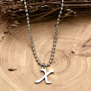 🔘Stainless Steel Letter X Necklace🔘